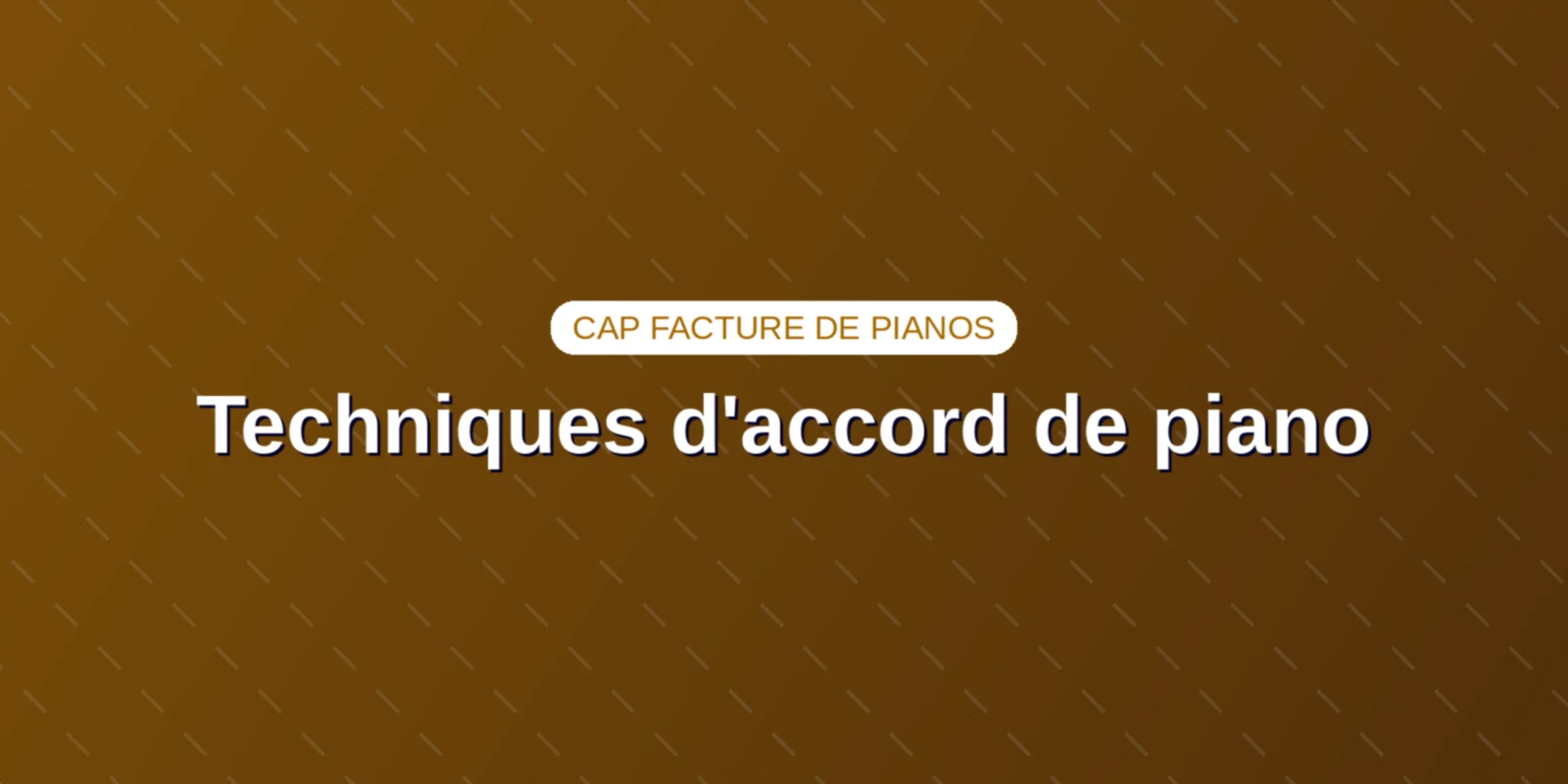 Techniques d'accord de piano : partition et harmonisation