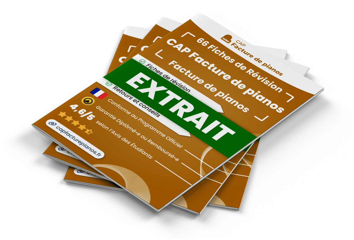 Extrait Fiches Révision gratuites CAP Facture de pianos